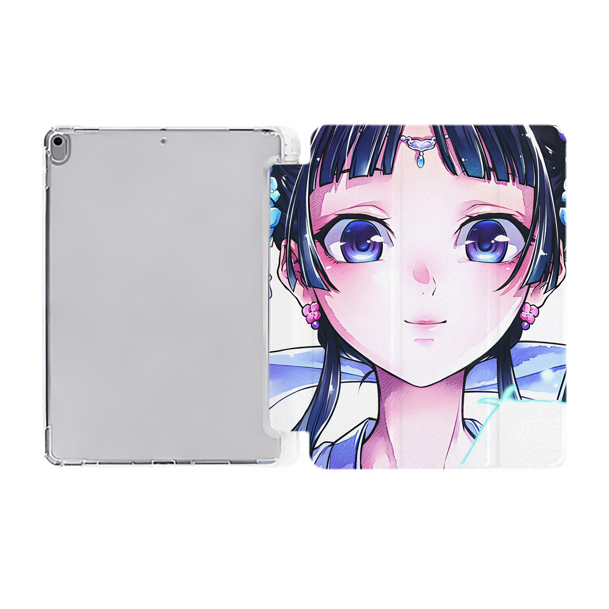 （画像用） 薬屋のひとりごと The Apothecary Diaries IPad ケース ペン収納付き 三つ折りスタンド PUレザー×シリコン 対応機種9.5/10.5/10.9インチ